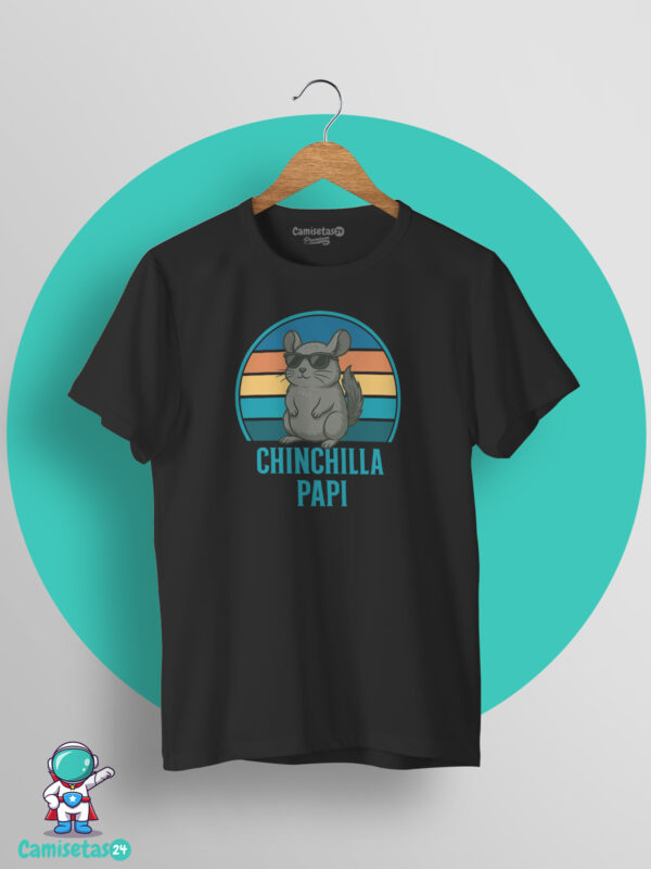 Camiseta Chinchilla Papi negra