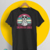 Camiseta Dálmata Lover retro vintage con ilustración de perro dálmata y gafas de sol en impresión DTG de calidad premium