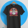 Camiseta Dálmata Mami retro vintage con ilustración de perro dálmata y gafas de sol en impresión DTG de calidad premium