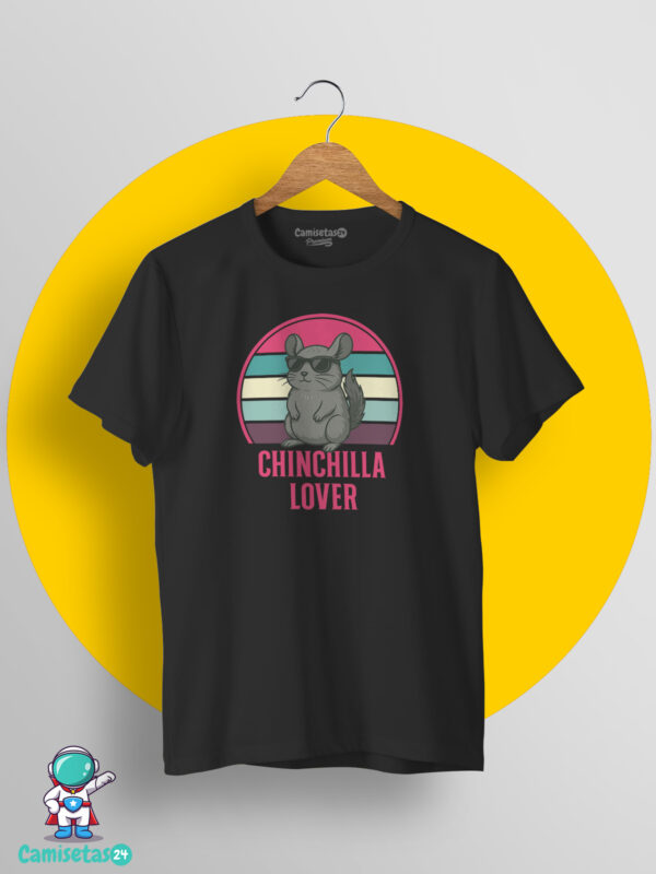 Camiseta Chinchilla Lover con chinchilla y gafas de sol estilo retro vintage