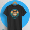 Camiseta Hamster Papi con diseño retro vintage de un hámster con gafas de sol