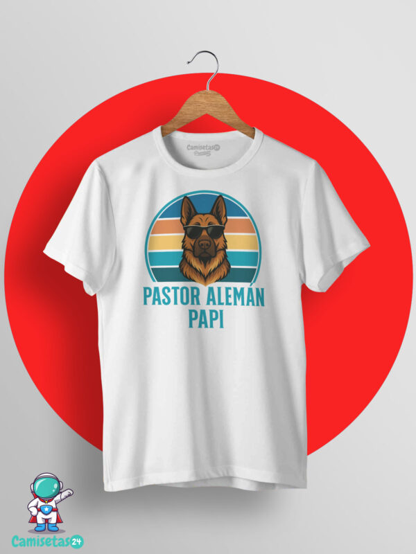 Diseño Pastor Alemán Papi estilo vintage para hombres amantes del pastor alemán