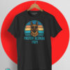 Camiseta Pastor Alemán Papi con diseño retro vintage de un pastor alemán con gafas de sol