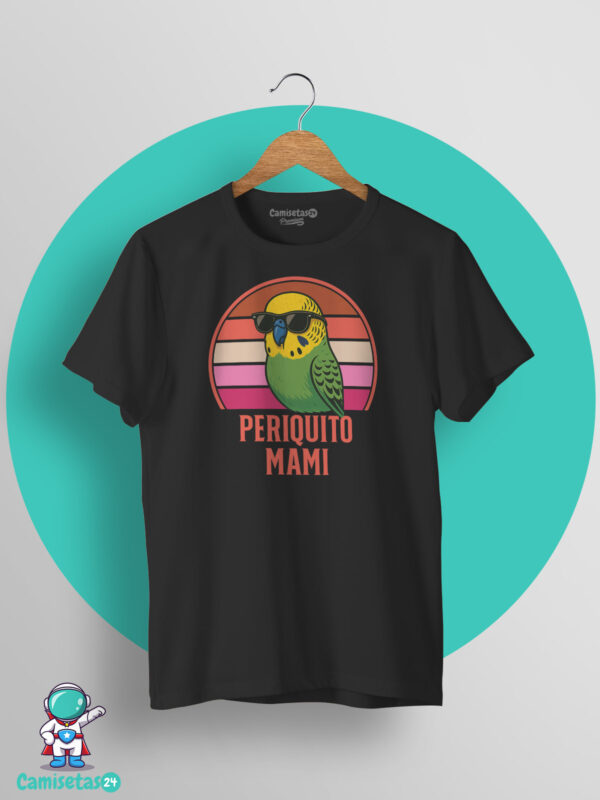 Diseño Periquito Mami estilo vintage para mujeres amantes de los periquitos